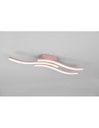 Plafoniera Soffitto Moderna 3 Bacchette Led 4000k Route Oro Rosa Trio Lighting