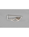 Plafoniera Squadrata Inclinabile Padella Nichel Led Dimmer 4000k Trio Lighting