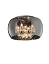 Plafoniera Vapore Vetro Cromo E Pendenti Ø40 cm Trio Lighting