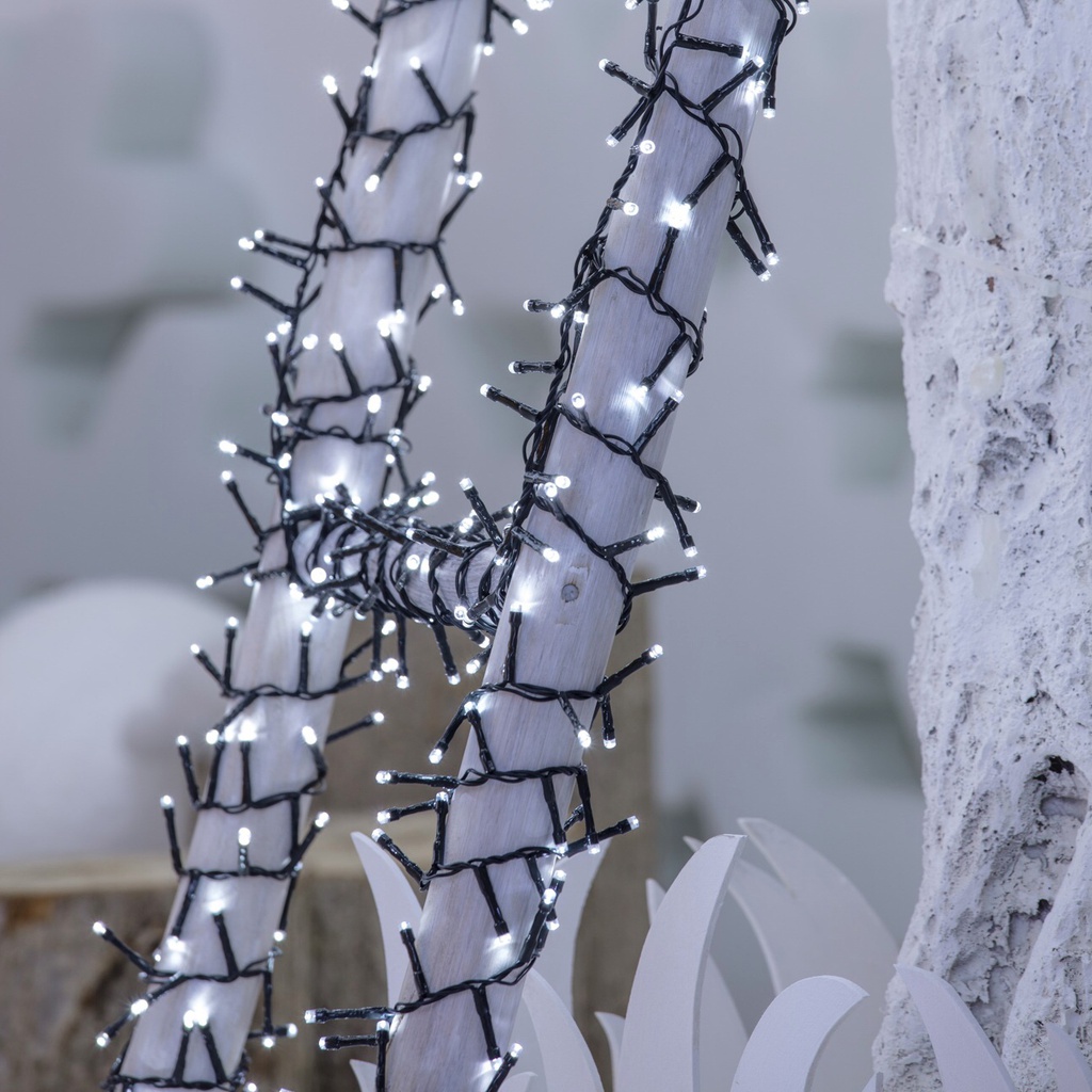 MiniCluster ø6cm NTL 1500 LED BIANCO 4+30,5m Luci di Natale