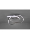 Plafoniera a Soffitto Course Nichel con Spirale Led Dimmer da 18w Ø45 cm di Trio Lighting.