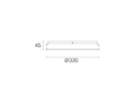 Plafoniera in alluminio pressofuso, diffusore termoplastico opalino, 28W, 3700 lumen, luce calda, IP65 grafite