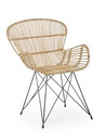 Poltrona Venturs in fibre stile naturale