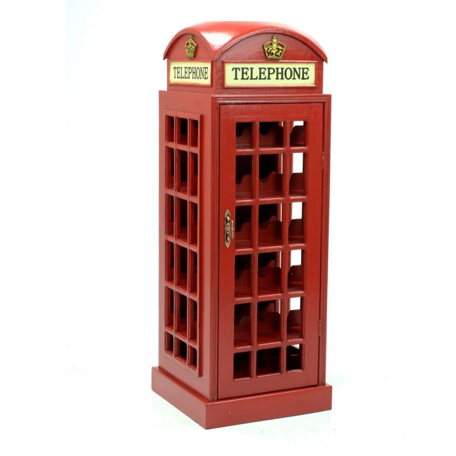 Mobile cantinetta cabina telefonica inglese cm 44x44h120