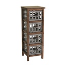 Mobile cassettiera da cucina in legno marrone e grigio 36x34xh. 101 cm