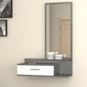Mobile ingresso con specchio Joy cemento (JOYCE)