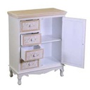 Mobiletto legno andorra 1 anta + 4 cassetti cm66x32h86