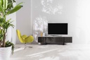 Porta TV bianco-grigio scuro 40 cm x 180 cm H. 45 cm