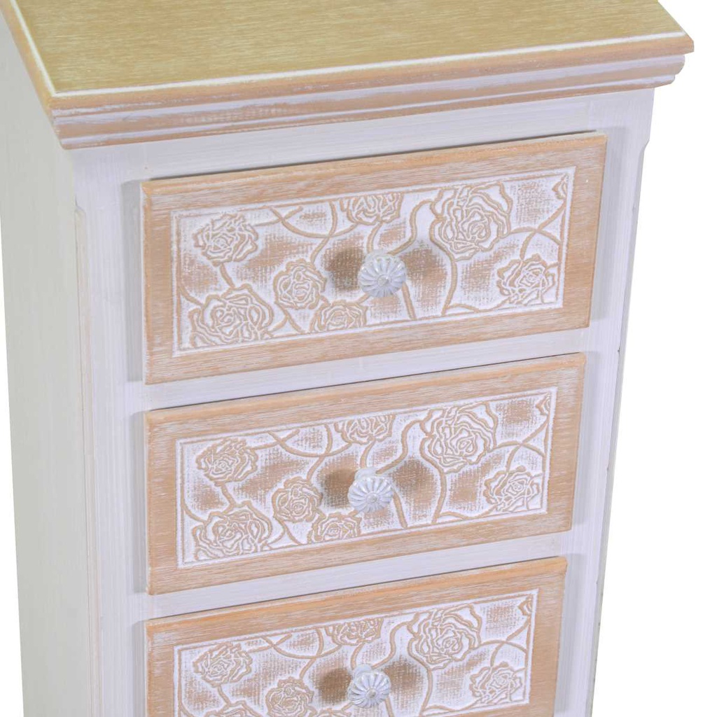 Mobiletto legno andorra 4 cassetti cm 37x30h84