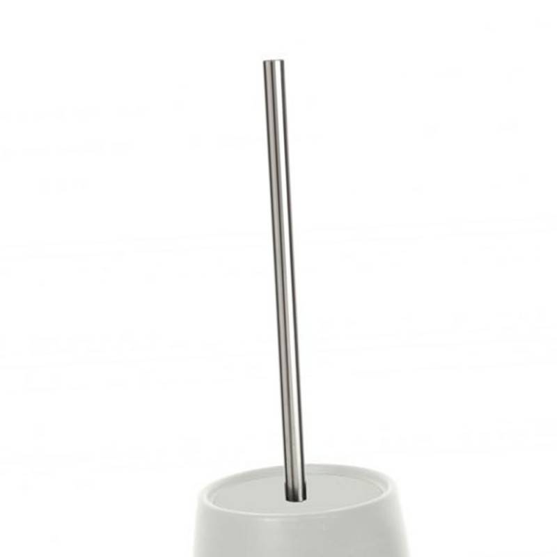 Porta scopino dal design elegante &quot;New York&quot; in bianco.