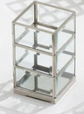 Portacandele silver cm 10x10h17