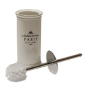 Portascopino ceramica paris bianco tondo cmø11