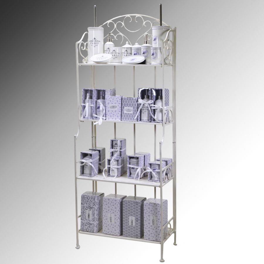 Portascopino ceramica paris bianco tondo cmø11