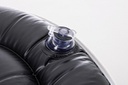 Pouf Righe Gonfiabile Bianco-Blu