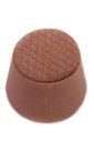 Pouf velluto metallo rosa antico cm 46,5 x 46,5 x h 33