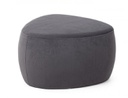 Pouff Stone grigio scuro effetto velluto