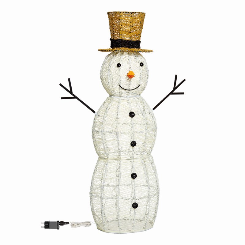 Pupazzo di Neve led 3D H105 cm 220 LED Serie