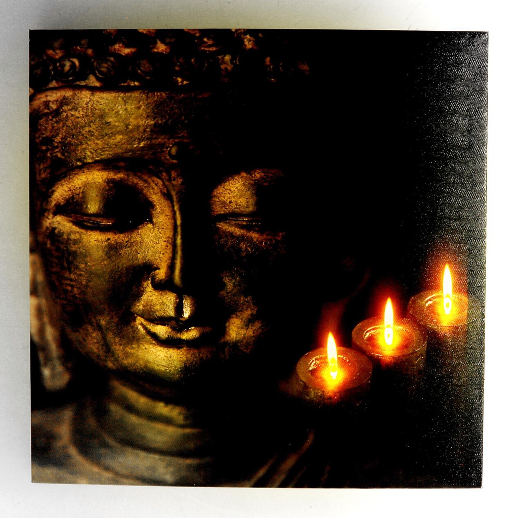 Quadro led buddha cm 40x2