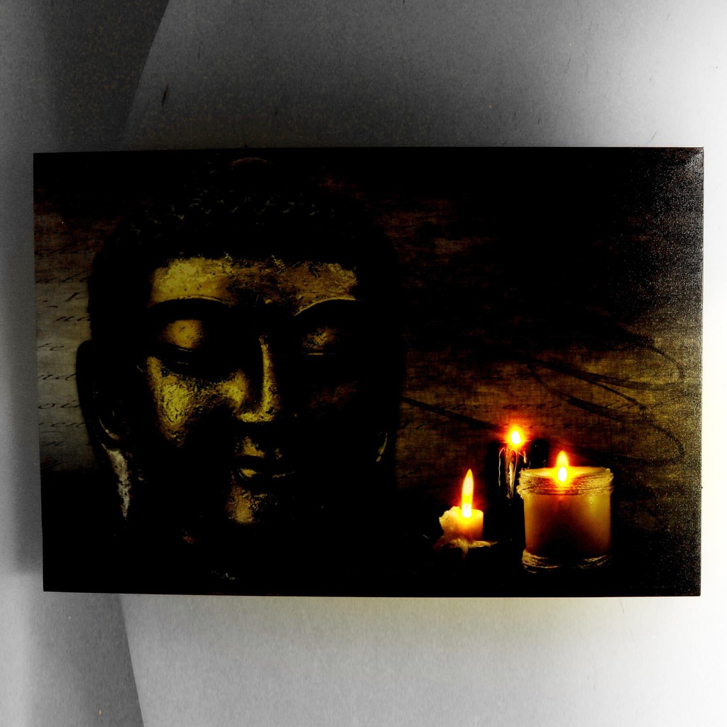 Quadro led buddha cm 60x2