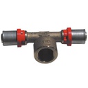 Raccordo press a T femmina per multistrato 1&quot; x 63