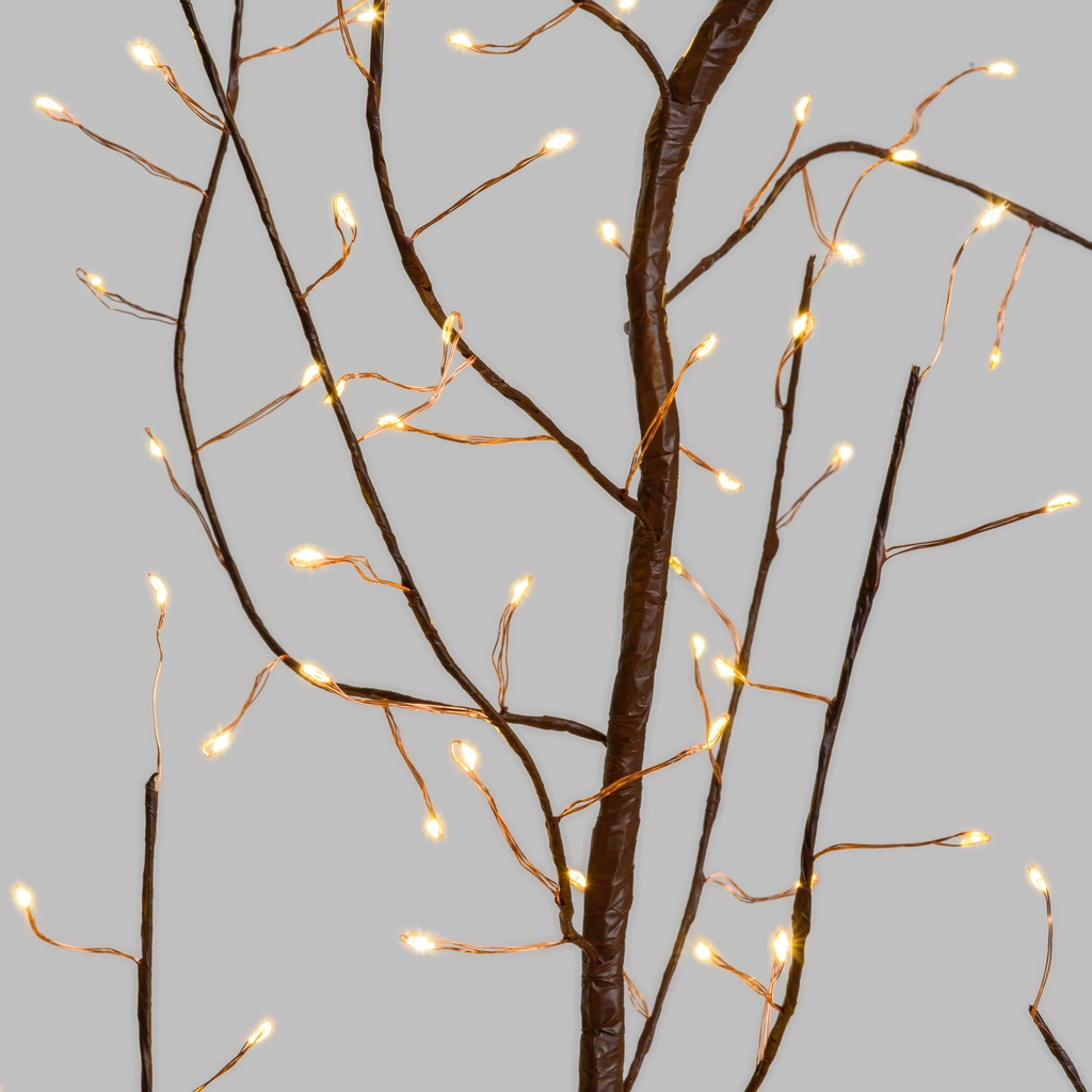 Ramo CLIMBER TIGLIO Marrone 504 MicroLED FlashLED 4m+300cm Luci di Natale
