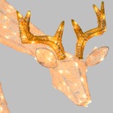 Renna 3D che bruca 82xH52cm E 200 LED Serie LHC
 Luci di Natale