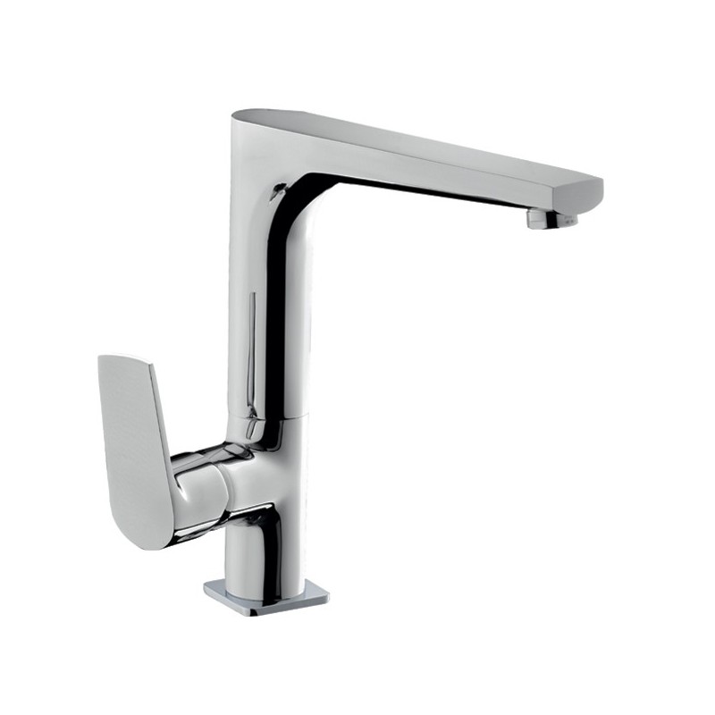 Rubinetto miscelatore per lavello cucina finitura cromo h.24x19 cm EFFEZ