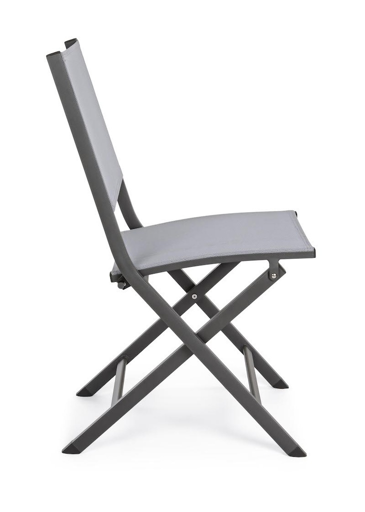 SEDIA PIEGHEVOLE ELIN ANTRACITE-GRIGIO