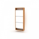 Scarpiera slim bambu bianco cm 50x15x124 h