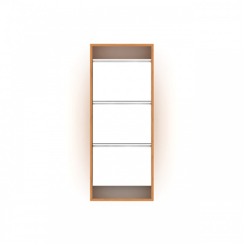 Scarpiera slim bambu bianco cm 50x15x124 h EFFEZ