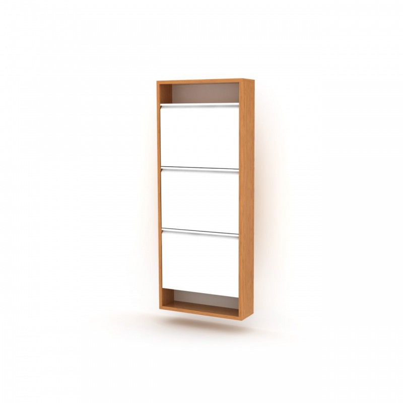 Scarpiera slim bambu bianco cm 50x15x124 h EFFEZ