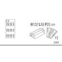 Scarpiera slim salvaspazio tre ante un cassetto Bianco Cenere 63x29x h127 cm