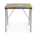 Scrivania Young California piano in vetro 113x58 cm