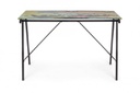 Scrivania Young California piano in vetro 113x58 cm