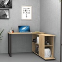 Scrivania con libreria reversibile Rovere OSLO 120x60x h74 cm(OSLORO)