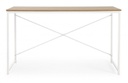 Scrivania industrial urban bianco struttura in metallo cm 120x60xh.70