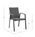 Sedia C-Br Cameron Antracite Gk52
