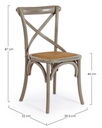 Sedia Cross Grigio Scuro  