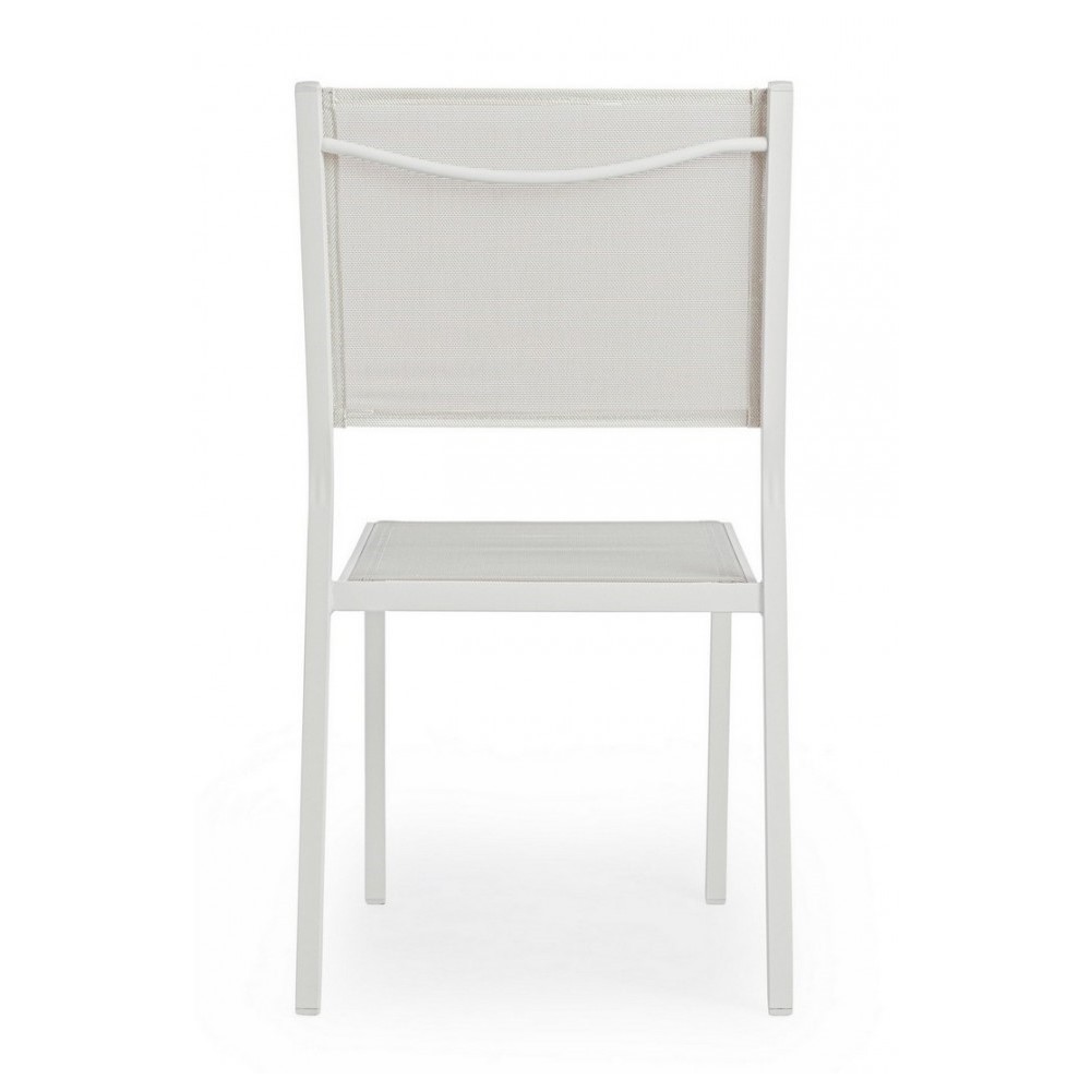 Sedia Hilde bianco Cloud da esterno cm 46 x 57 x 88 h