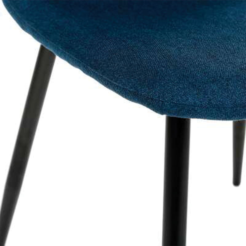 Sedia Tyka in tessuto blu L44 x P 51 x H 85,5 cm