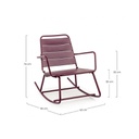 Sedia a dondolo bordeaux bizzotto lillian