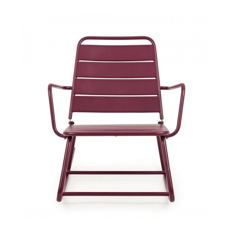 Sedia a dondolo bordeaux bizzotto lillian
