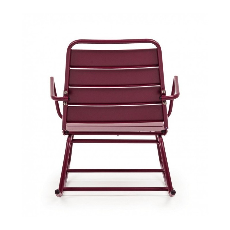 Sedia a dondolo bordeaux bizzotto lillian