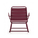 Sedia a dondolo bordeaux bizzotto lillian