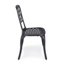 Sedia alluminio antracite esterno cm 44 x 46 x 89h