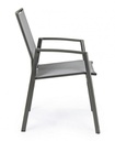 Sedia arredo giardino alluminio antracite Cruise