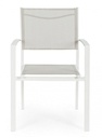 Sedia con braccioli Hilde Bianco Cloud in alluminio