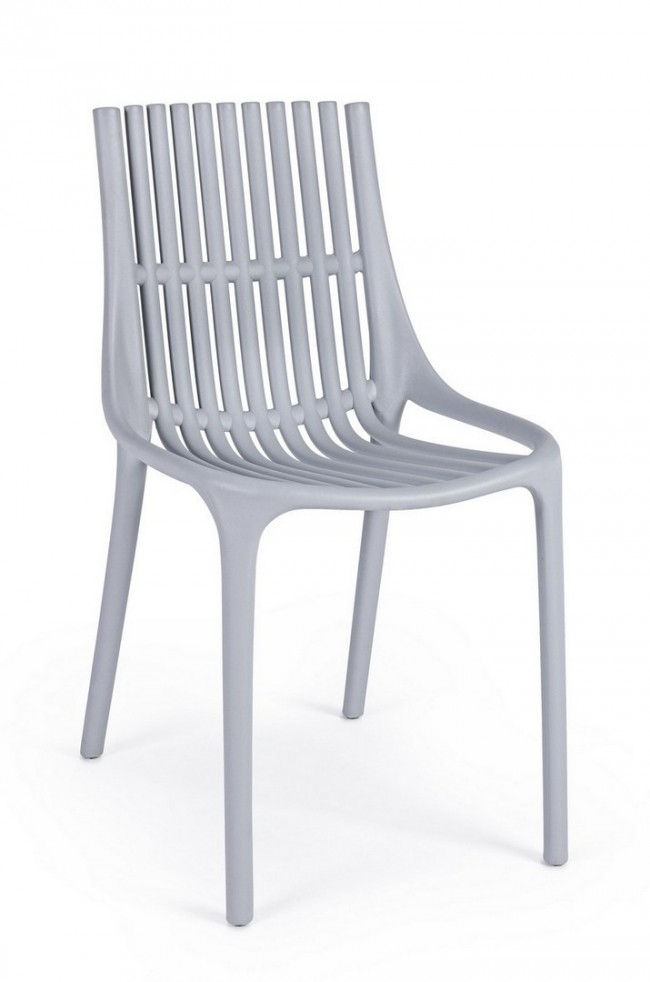 Sedia da esterno Cassandra grigio chiaro