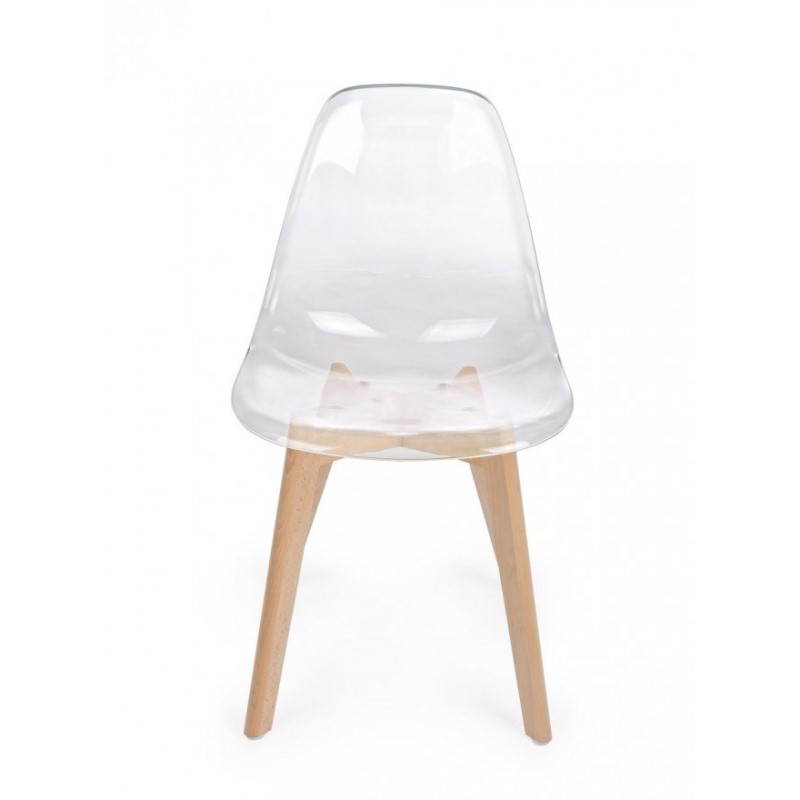 Sedia da pranzo in policarbonato Trasparente EASY 52x47x h82 cm