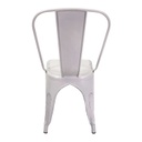 Sedia ferro new bristol bianco antico cm 51x43h84